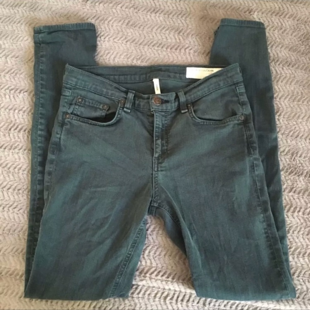 rag & bone Teal Skinny Jeans (28)